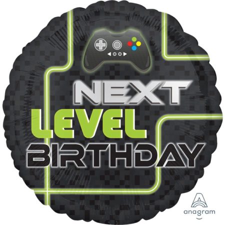 Воздушный шар из фольги. С Днем Рождения, NEXT LEVEL Джойстик игровой (18''/46 см, USA)