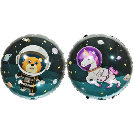 Воздушный шар из фольги. Космическая прогулка, круг (18''/46 см, CHN)