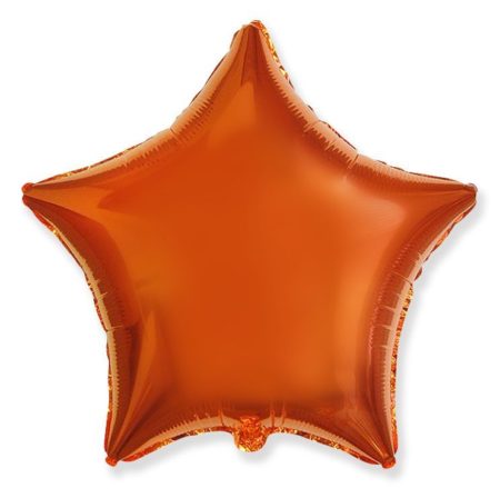 Воздушный шар из фольги. Звезда, Оранжевый (18''/46 см, ESP)