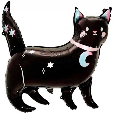 Воздушный шар из фольги. Фигура, Кот Black (38”/97 см, CHN)